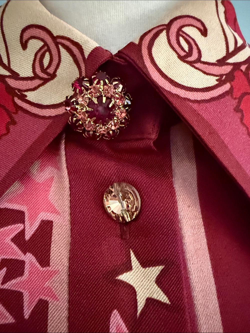 Zimmermann Concert Print Blouson Silk Button Down - Picture 4 of 7